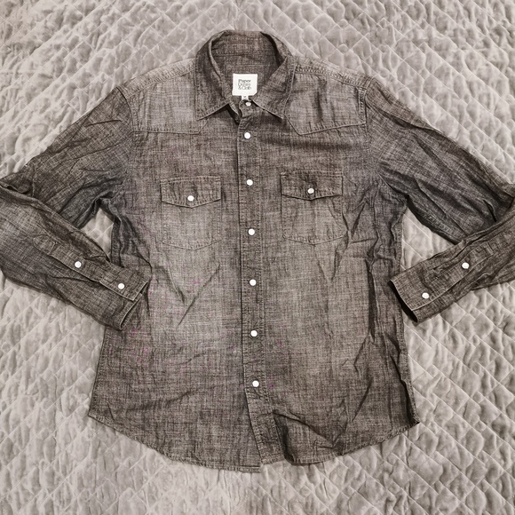 Paper Denim & Cloth Other - Paper Denim & Cloth | Chambray Pearl Snap Shirt